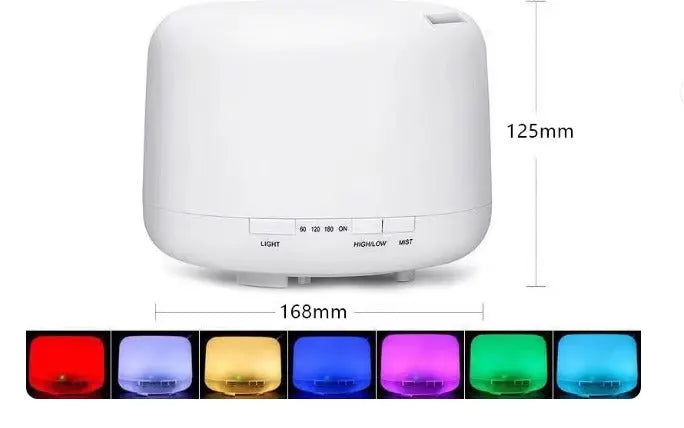 500ml sessiz ev tipi nemlendirici – ultrasonik aromaterapi, gece lambası ve ofis difüzör