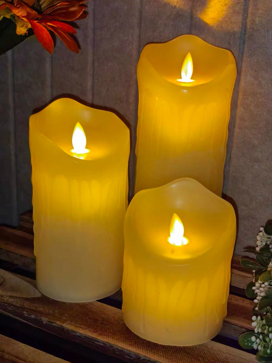 5'Li Şarj Edilebilir LED Mum Işığı – Gerçekçi Balmumu Tasarım, Romantik Dekor ve Ev Aydınlatma