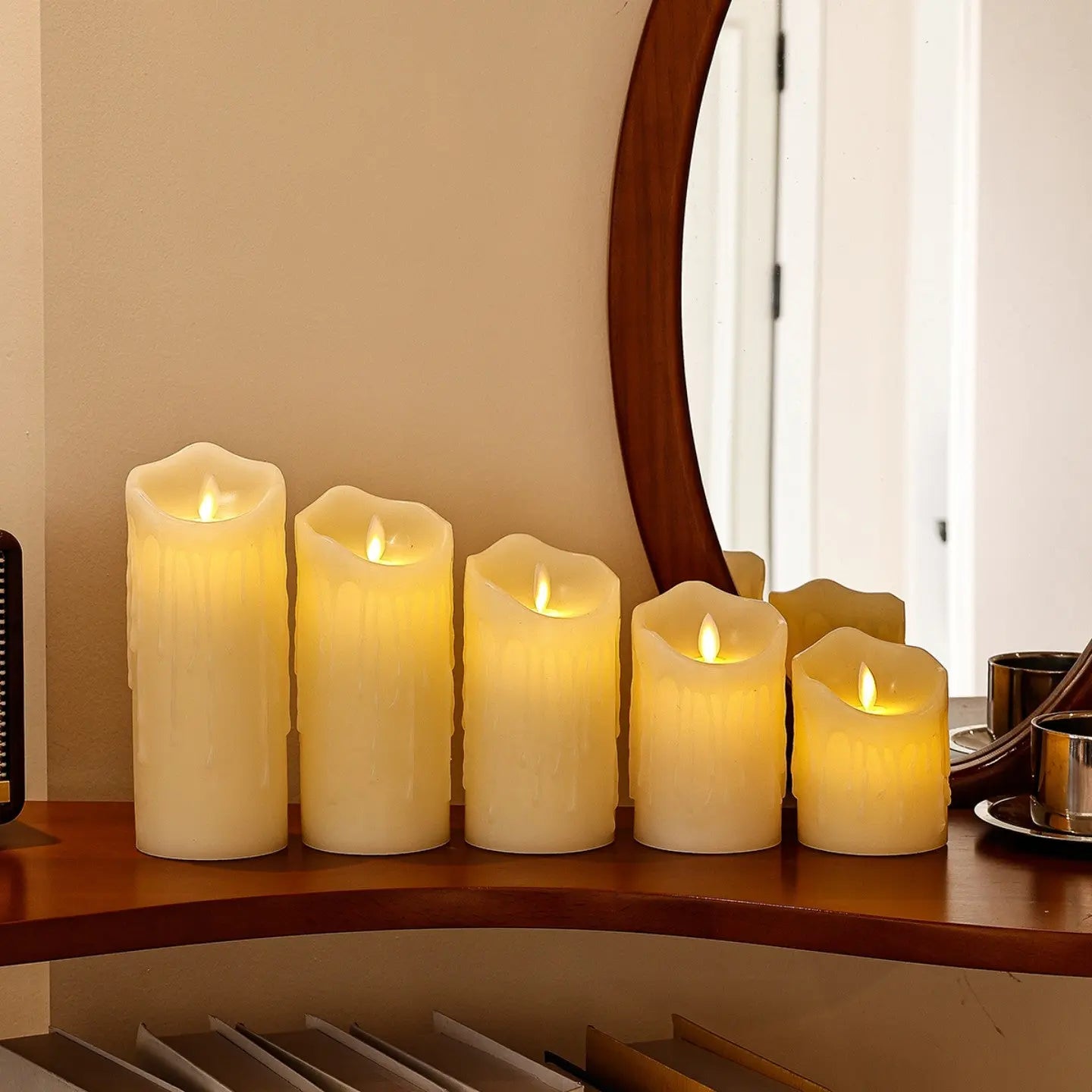 rechargeable LED candle, wedding décor lighting
